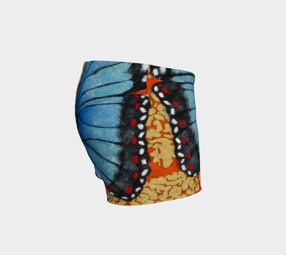 Short Shorts - Blue Morpho Butterfly