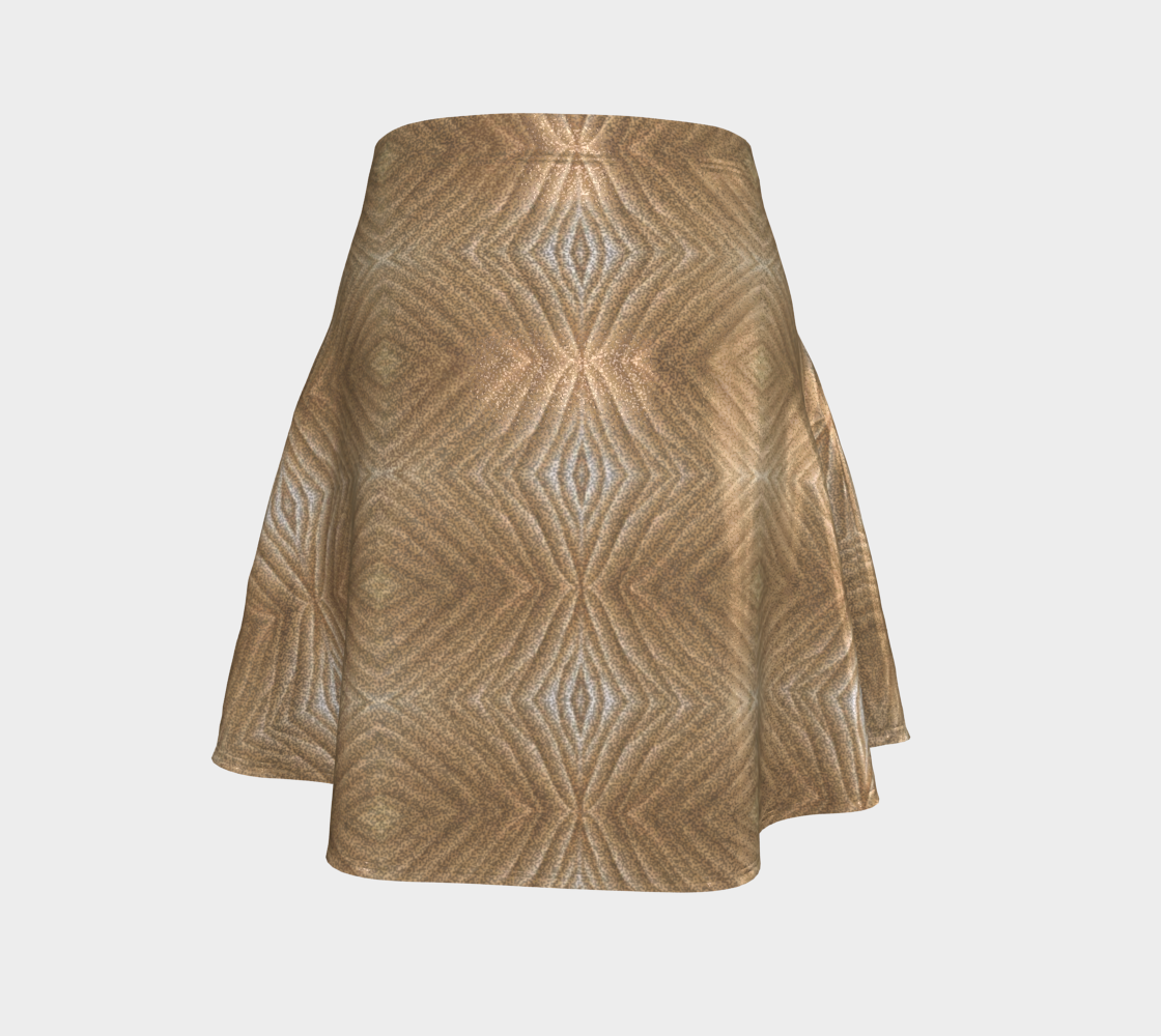 Flare Skirt - Gold Geometric