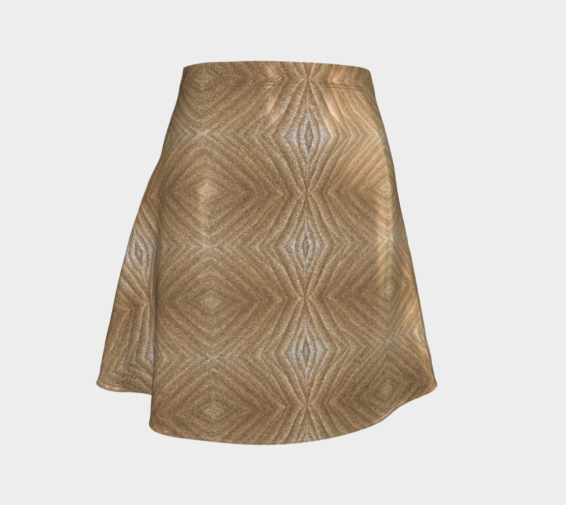 Flare Skirt - Gold Geometric