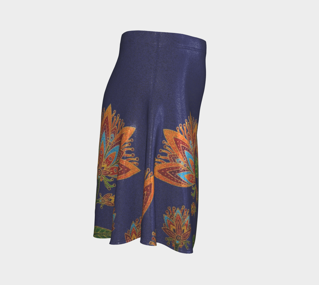 Flare Skirt - Fab Floral Blue