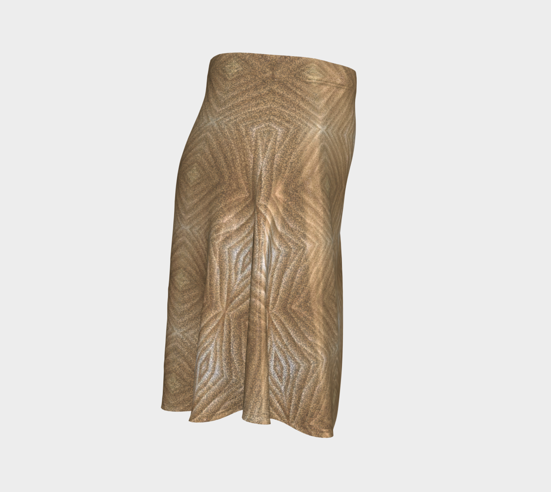 Flare Skirt - Gold Geometric