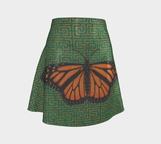 Flare Skirt - Monarch Butterfly