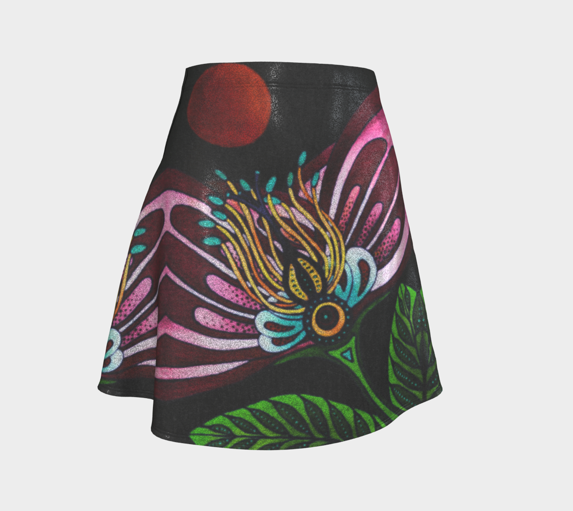 Flare Skirt - Red Moon